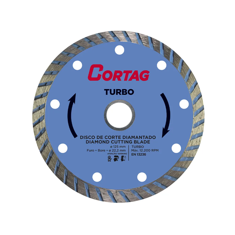 Disco de Corte Diamantado Tubo 125 mm Cortag