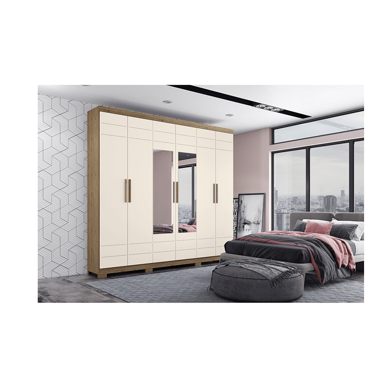 ROUPEIRO HENN 6 PORTAS FLORA RÚSTICO/OFW D215-106