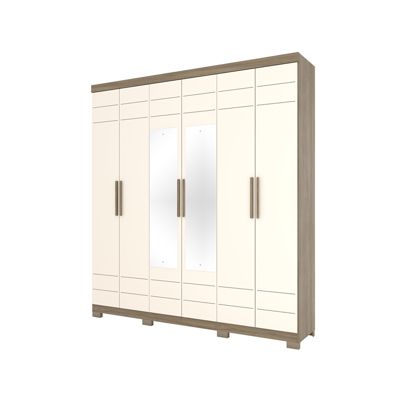 ROUPEIRO HENN 6 PORTAS FLORA RÚSTICO/OFW D215-106